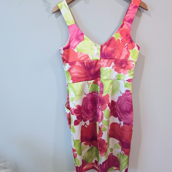 B Darlin Pink Empire Waist Sheath Dress for Weddings - Picture 2 of 9